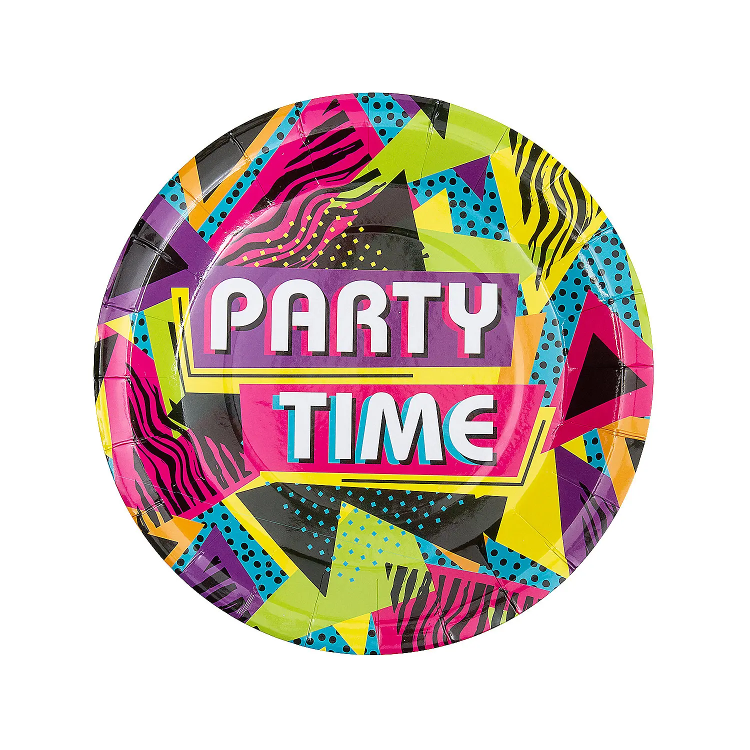 Disposable Paper Plates, 9 in Bold Colors, 250-Ct Bulk Pack for Kids Parties & Festive Occasions