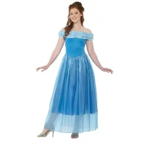 Cinderella Medieval Fairytale Princess - Blue - Costume - Adult - 5 Sizes