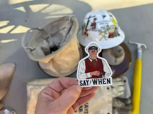 Say When Lineman Sticker – Funny Blue Collar Hard Hat Vinyl Decal Waterproof for Construction Worker Helmet Truck Tool Box Gift