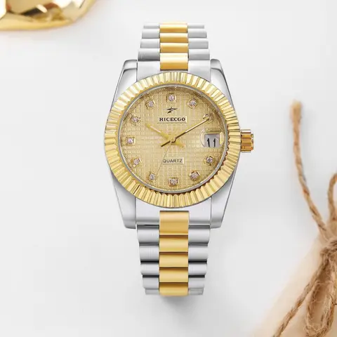 Women's Elegant Analog Quartz Watch, Round Dial, Perfect for Parties & Daily Wear, Includes Gift Box, Stainless Steel Band, Fashionable Wristwatch, Fashionable Watches