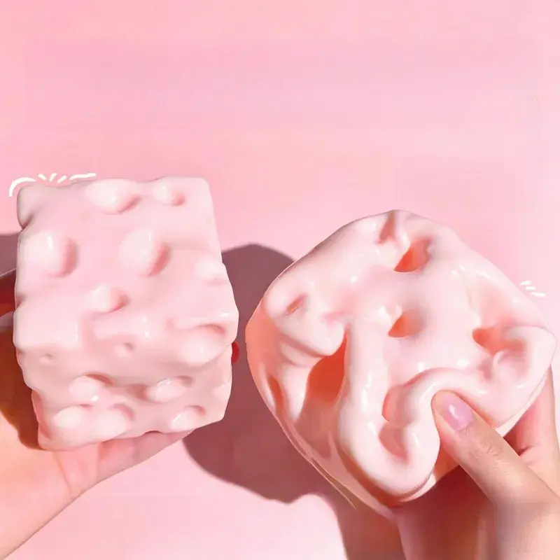 1 Large-Sized Moisturizing Handmade Moldable Soft Cheese Toy, Fun And Interesting While Also Moisturizing The Skin, Realistic Cheese Imitation, Slow-Rebound Stress-Relief Gadget, Suitable For Party Gifts