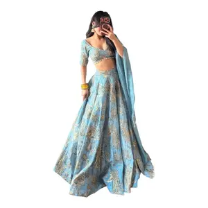 Lehenga Set Womenswear Formal Dress Party Workwear Soft Pink Handwork Elegant Flare for Weddings Special Occasions