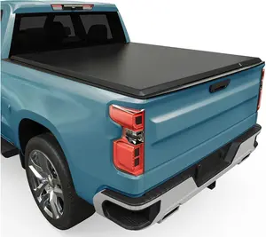 YITAMOTOR 5 ft Soft Roll Up Truck Bed Tonneau Cover Compatible with 2005-2025 Nissan Frontier(NO México) 5ft Bed