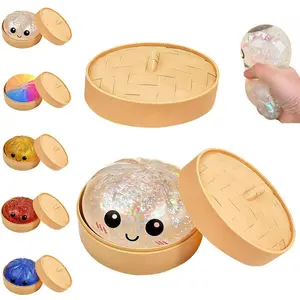 Whole set 12pcs Liberty Dumpling  Glitter Dumpling Squishies Toy Gift Box, Mystery Box , 3pcs Dumpling Squishy, Independence Day,July 4th, 250th ,Colorful Stress Balls Fidget Sensory Toy Desk Toys for Kids Adults, Unique  Favor Gift for Mum ,Dad