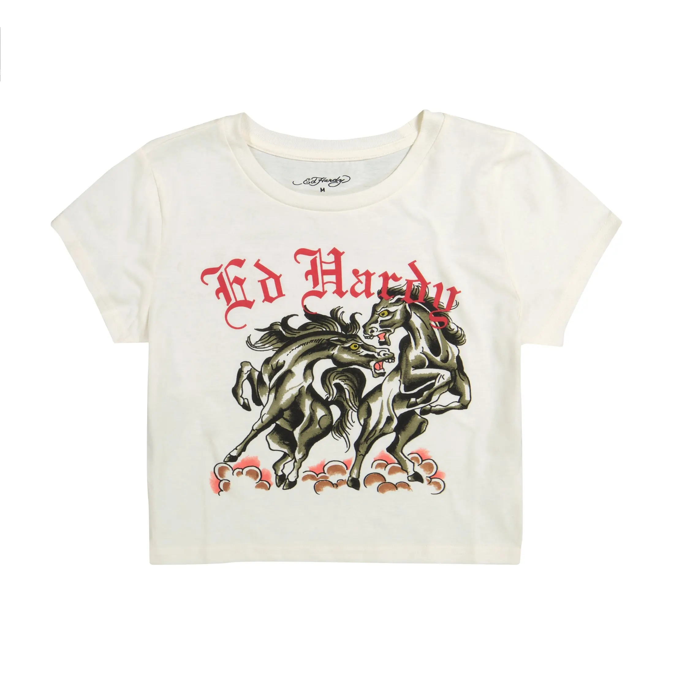 ED HARDY WOMEN BATTLE HORSES BABY TEE
