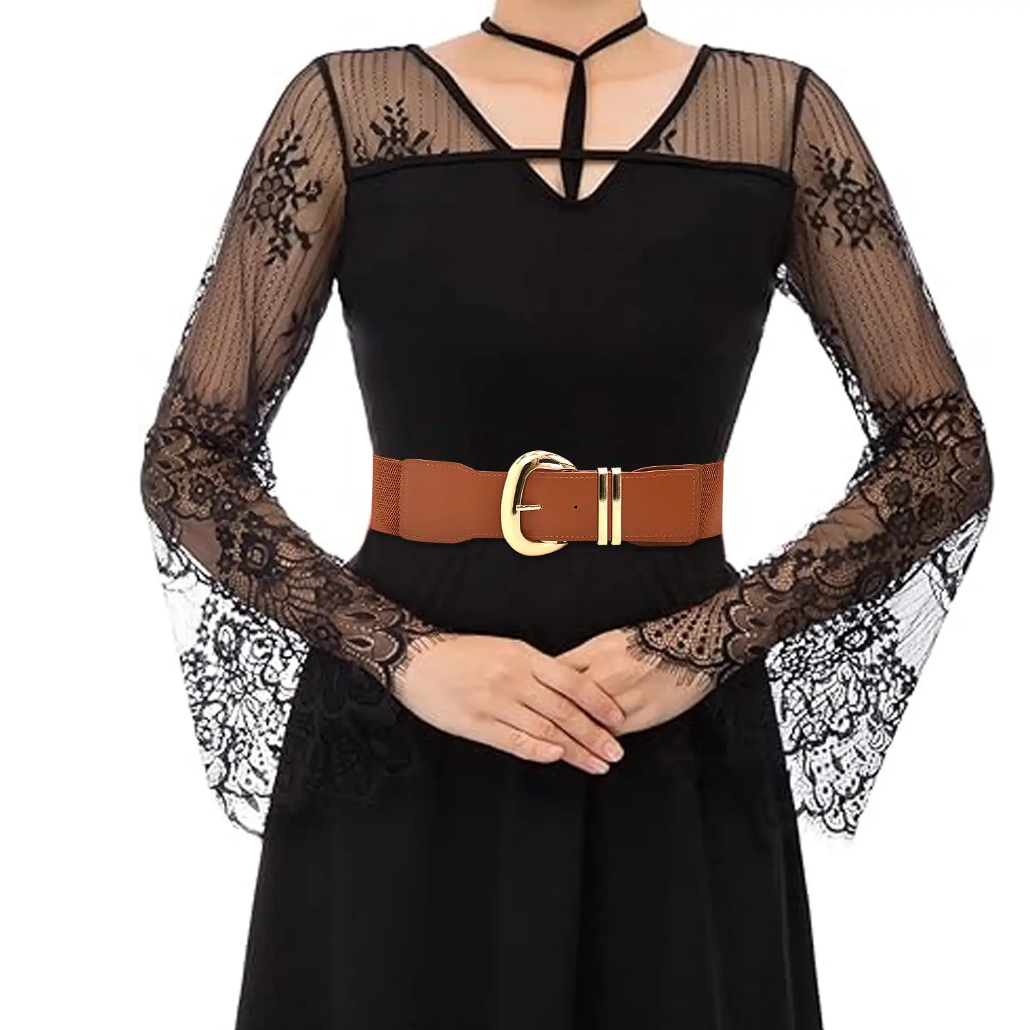 chinese dress ladies Jeffdad Wide Stretchy Belts for Women, Vintage Elastic Waist Belts  Adjustable Cinch Belt Muticolored Ladies Dress Buckle Belt(Black) at Amazon Women's  Clothing store main image 0