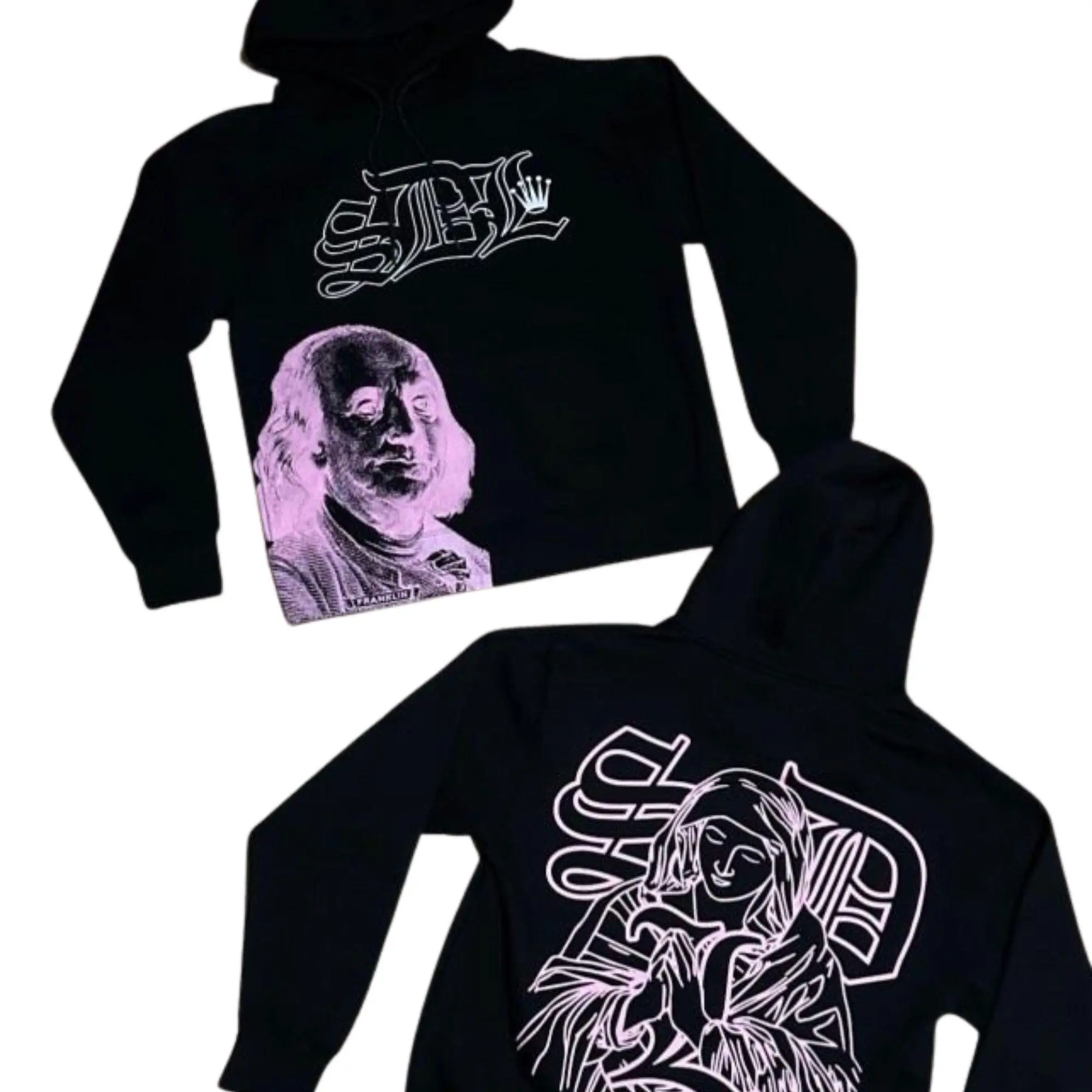 Unisex SDL Black Maria Pink Hoodie, Graphic Streetwear Hoodie, Long Sleeve Hip Hop Sweatshirt, Casual Pullover, Gift for Him & Her