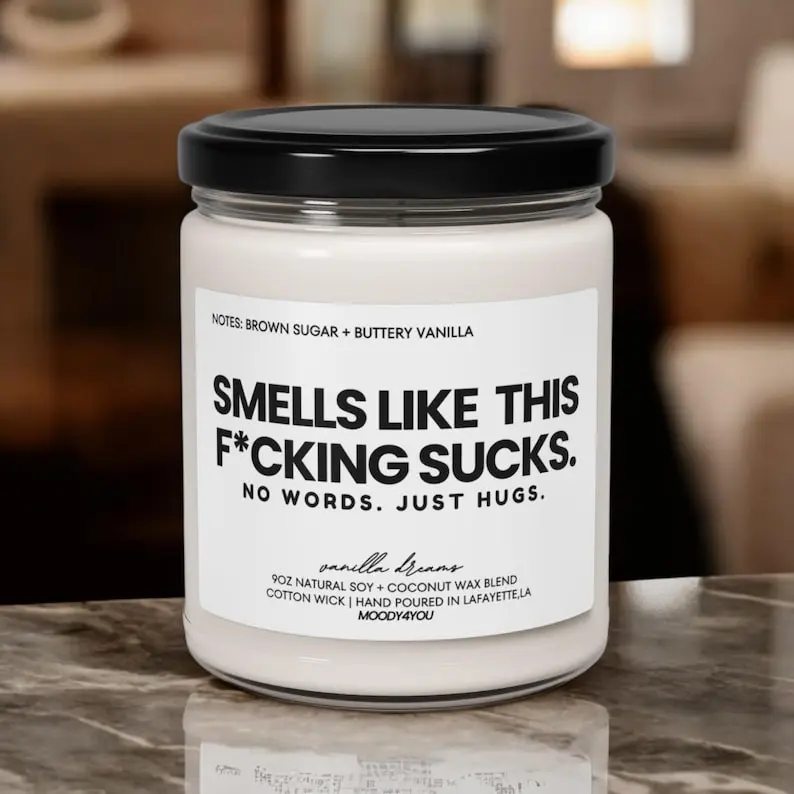 Sympathy Gift, This Sucks Grief Candle, Thinking Of You Gift, Condolence Gift, Loss of, Memorial Gift, Mourning Gift, Bereavement Gifts