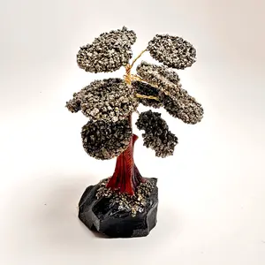 Pyrite Black Onyx Base Gemstone Tree