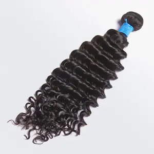 [Ashine] 20 22 24 Inch 10A Brazilian Deep Wave Human Hair 3 Bundles 100%  Virgin Human Hair Weave Bundles Hair Extensions Natural Color