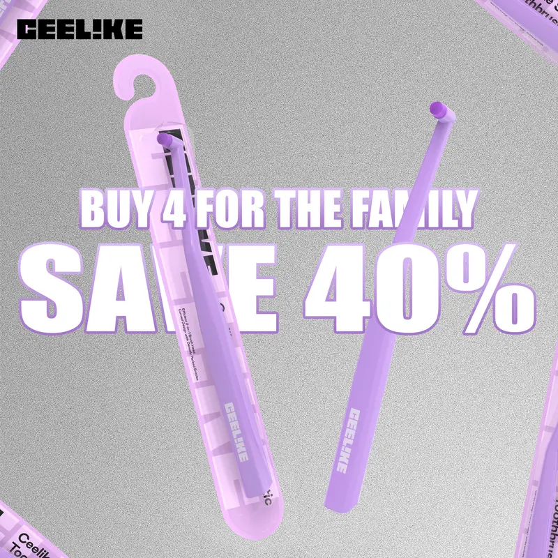 CEELIKE End Tuft Toothbrush - Soft Fine Bristles | Braces-Specific Design, Precise Cleaning for Hard-to-Reach Spots, Teeth & Gums Care