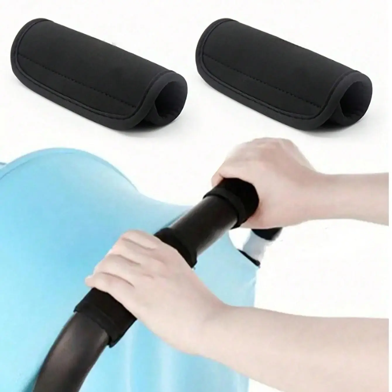 Baby Stroller Handlebar Cover Set, Stroller Accessories, Detachable Washable Guardrail Handrail Protector, Universal Luggage Pull Rod Protective Sleeve