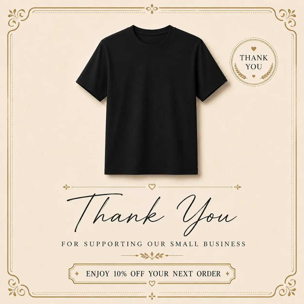Card Shirt, Thank You for Your Order Tee, Customer Appreciation Gift, Small Business Thank You Shirt, Loyalty Reward Apparel