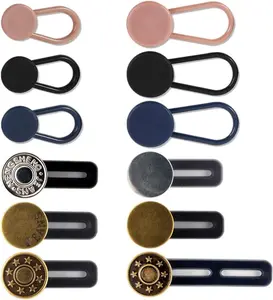 12 count Pants/Trousers Button Extender Set - Flexible  Extenders   Waistband Expansion for Men and Women  No Sewing Required - by