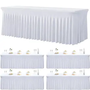 One-Piece Tablecloth & Skirt Set |   Transform Any Table in Seconds |   Available in Multiple Colors for Any Occasion