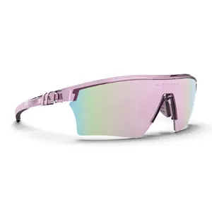 Blenders Pacer Orchid Flash Sunglasses – Polarized Lavender Mirror Lenses, UV400 Protection, Scratch‑Resistant, Gloss Purple Semi‑Rimless Frame