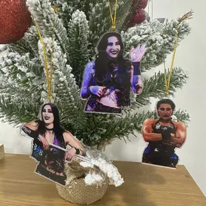 Your Mami Wrestling Hanging Ornament, Women Wrestler Christmas Ornament