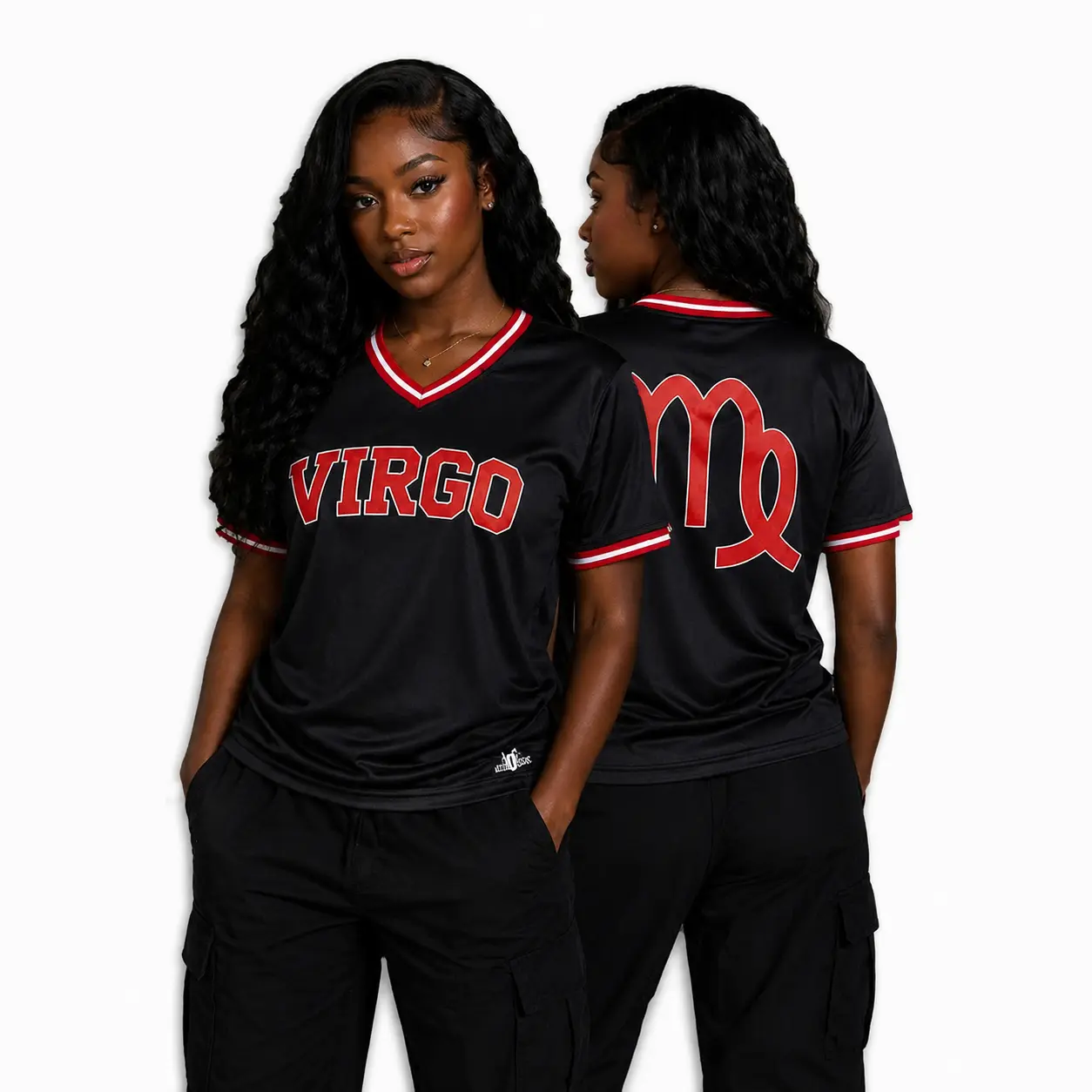 Women's Custom Baseball Jersey – Personalized V-Neck Softball Shirt with Name, Number & Team Logo, Breathable Athletic Tee