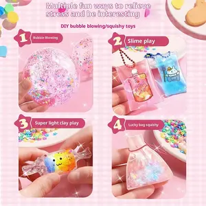 Nano Bubble Tape Kit for DIY Squishy Creations Engaging Bubble Toy Set for Girls with Simple Step-by-Step Instructions for Beginners