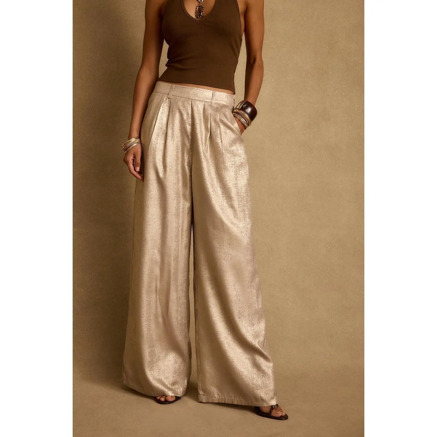 Waldorf Gold Shimmer Trousers