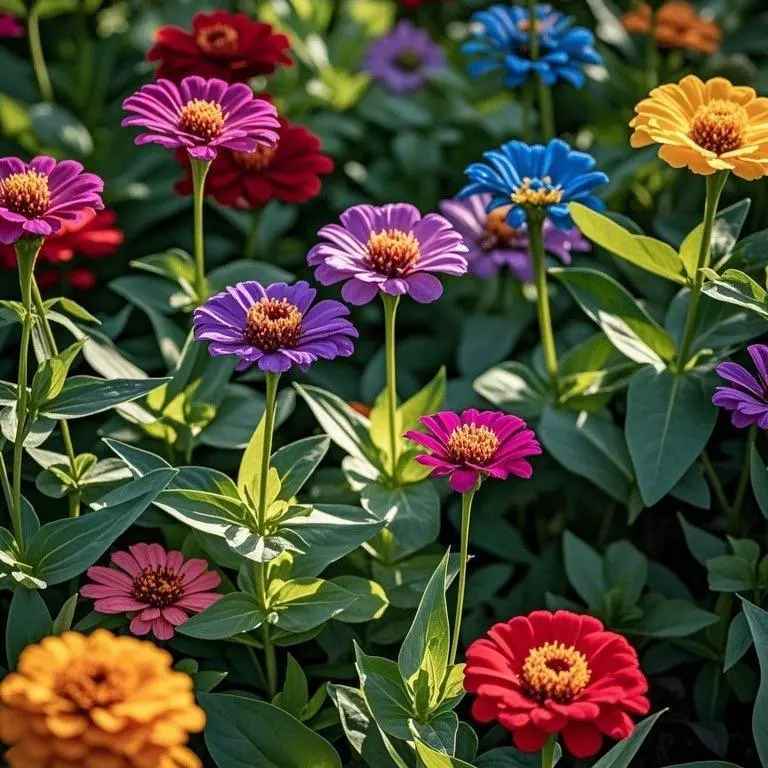 Bloom for 100 Days --200+ Mixed Color Zinnia Seeds - Non-GMO Bright Blooms for Summer Gardens, Flower Beds, Window Boxes, and Outdoor Pots