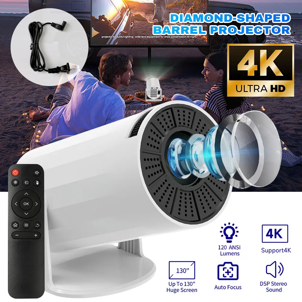 180° Rotatable Ceiling Mini Portable Projector, Native 720P HD, Auto Focus & Keystone, WiFi 6 & BT5.4 Bluetooth, Android Wireless HD Portable Projector for Bedroom Watch Party & Movie Night