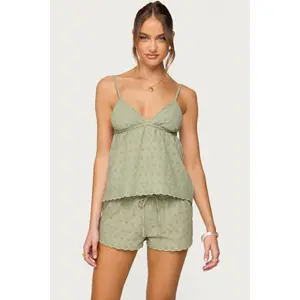 Talula Eyelet Babydoll Top