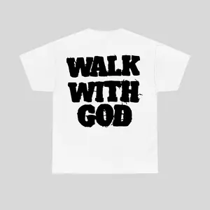 Christian Walk With God Tshirt, Casual, Trendy T-Shirts for Men & Women, Casual Streetwear, Menswear Top