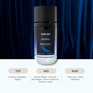 KOSY MOSY SQUALL Unisex Alcohol-Based Eau de Parfum - 100ml, Fresh Aromatic Woody Blend with Marine Touch, Spicy Undertones, Elegant Scent, Luxurious Beauty & Personal Care Option, Ideal Christmas Gift (Men's Fragrance)