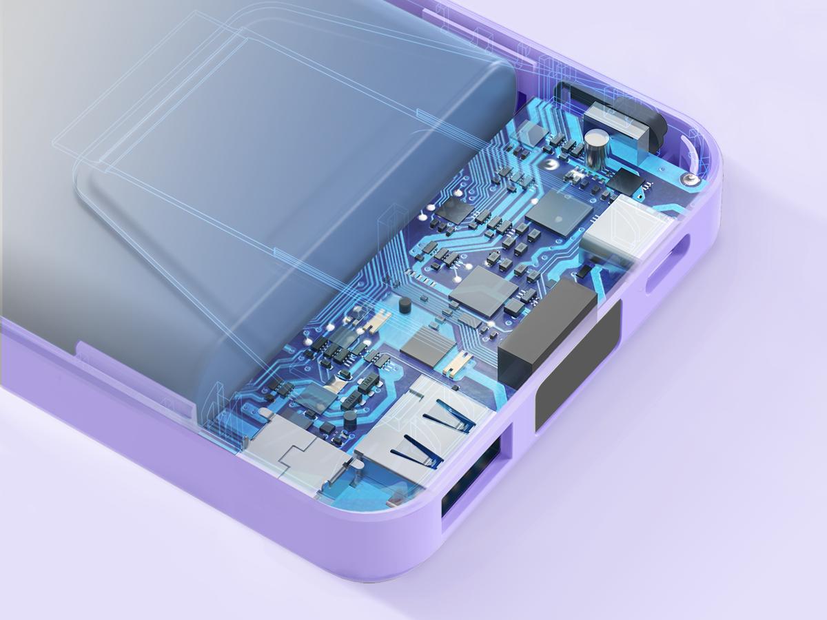 Podoru 10000mAh Magnetic Power Bank | 22.5W Fast Charging + 15W Wireless | Charge 3 Devices Simultaneously | LED Display | Portable Charger for iPhone & Android