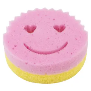 Smiley Face Dual Sided Temperature Sensitive Dish Sponge