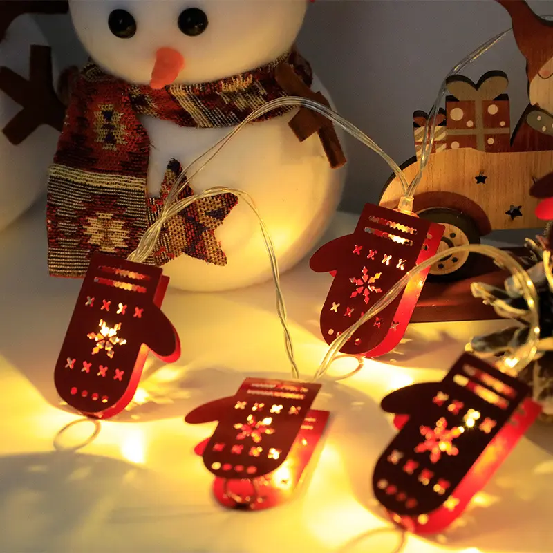 Christmas LED Light String Santa Claus Elk Snowman Xmas Ornament String Light Christmas  New Year Navidad  big sister party decoration gift