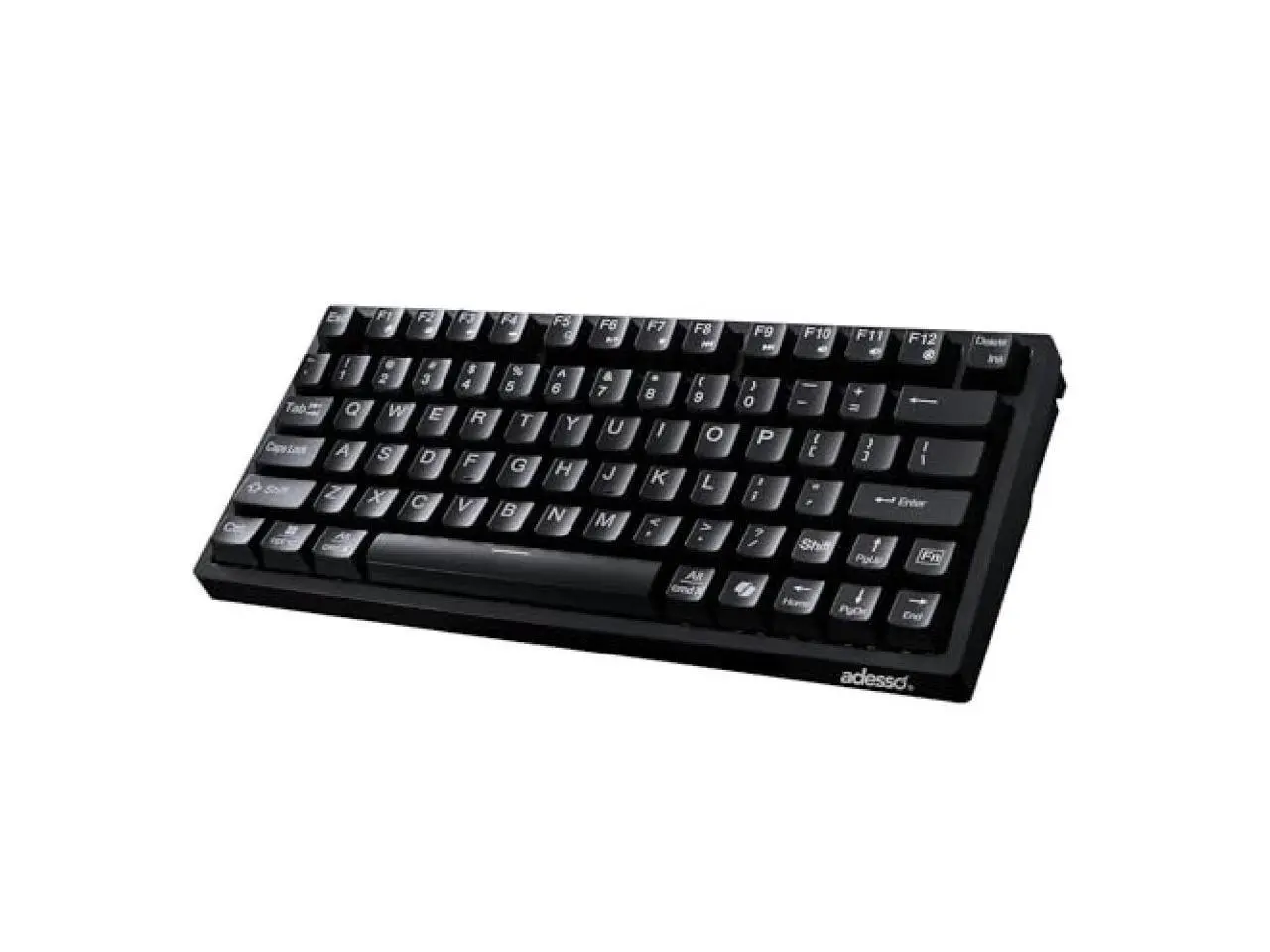 Adesso AKB-610UB Multi-OS Mechanical Compact Keyboard with Copilot Ai Hotkey, Blue Switch, Clicky and Tactile