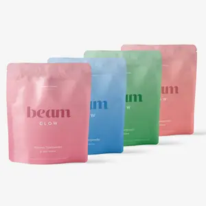Beam Glow Variety Pack, 30 Serving Women's Daily Superpowder - Supports Metabolism, Immunity, Stronger Hair & Nails with Vitamins B6, B12, D & Selenium - 4-Flavor Exclusive Pack - 10 Calories Per Serving (30 Servings)