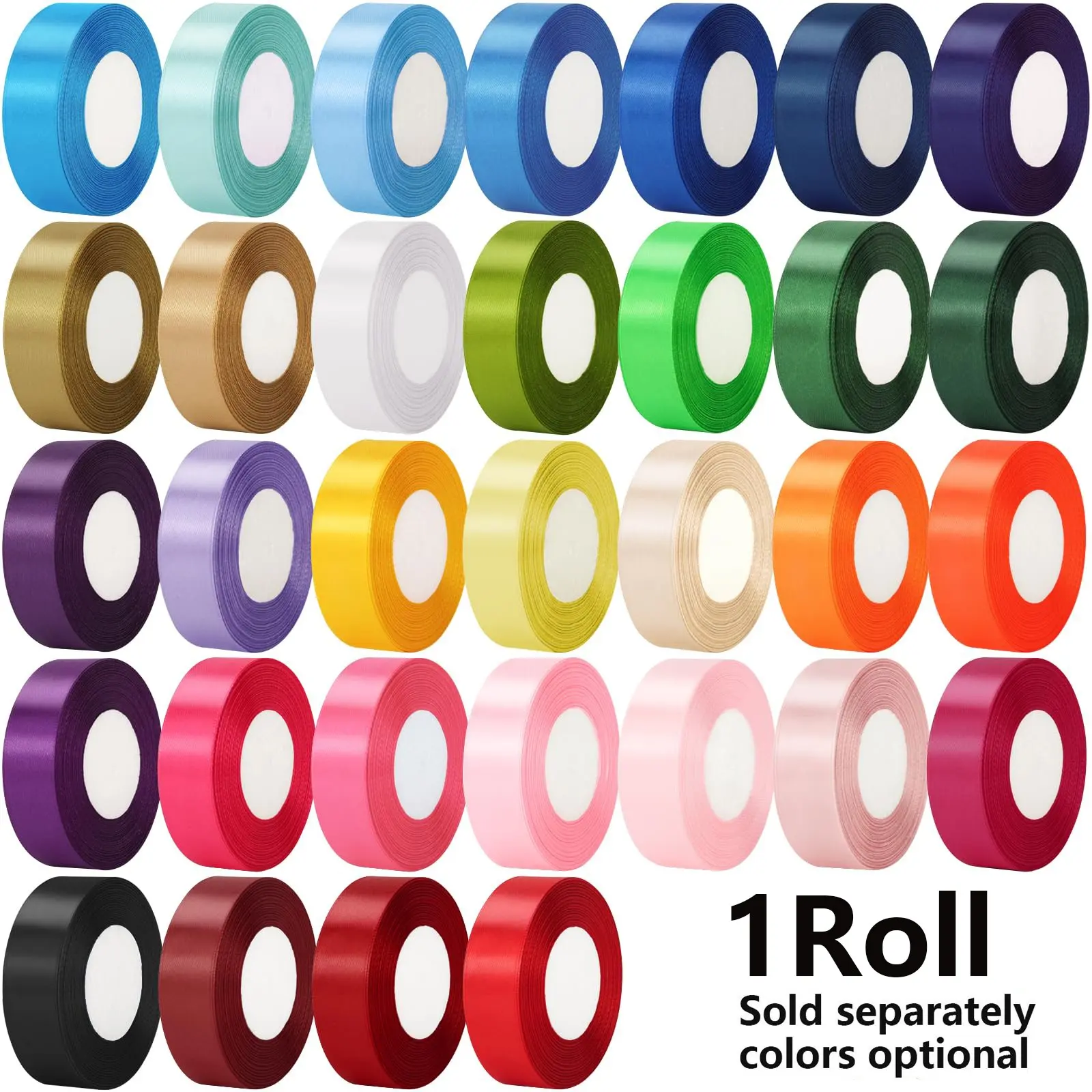 Valentine Wedding Flower Packaging Thick Satin Ribbon, 4cm Wide X 22m Roll, Flexible Anti-Wrinkle Glossy, Ideal for Elegant Packaging, Creative Gift Packaging, Gift Wrapping, Party Decorations, Gift Wrapping Supplies