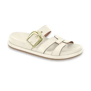 Vizzano Women's Embellished Slingback Flatform Sandals - Crystal-Studded Strappy Flatforms with Adjustable Buckle - Lightweight & Cushioned Summer Shoes