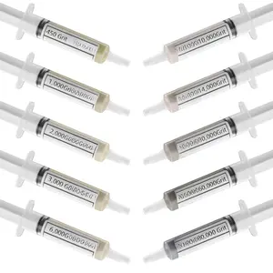 40% Concentration  Polishing Compound Kit of 10 Lapping Compound 80,000 to 450 Grit, Professional Stropping Compound for Metal  Glass  Marble Watch  Paste