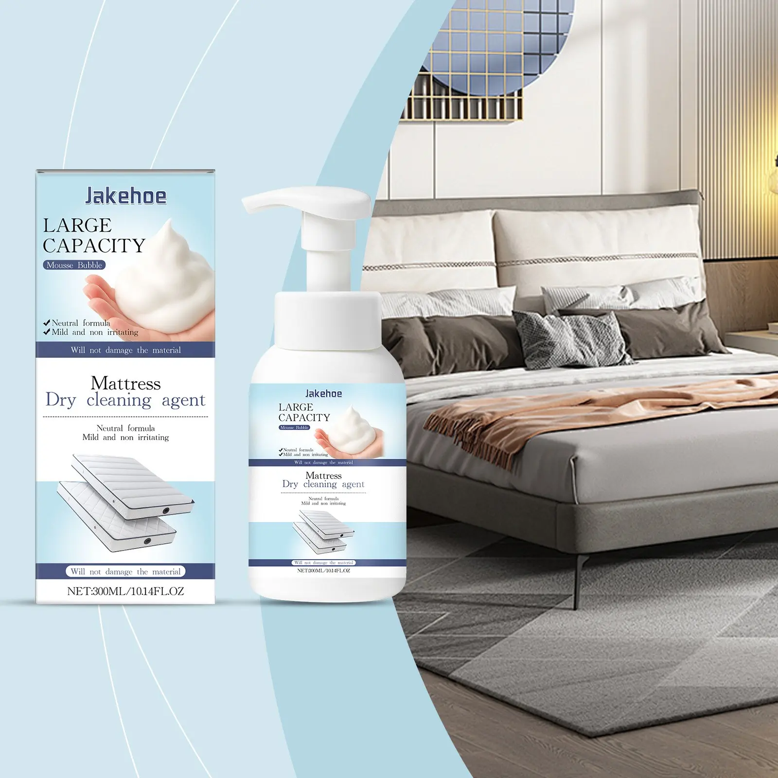 Mattress Cleaner, Non Corrosive Cleaner, Mattress Carpet Stain Remover, Effective Stain Removal, Daily Use Multi-Purpose Cleaning Agent, Household Cleaning Products, Home Maintenance Essential, Home Care Supply
