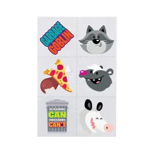 Bulk 72 Pc. Garbage Critters Temporary Tattoos