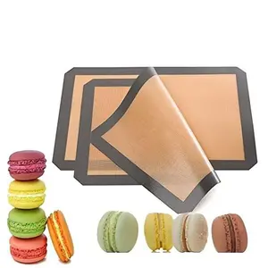 Silicone Baking Mat, 2pcs Non-stick Reusable Baking Mat, Heat Resistant Oven Liner Sheets, Cake Pan Mats, For Macaron, Cookie, Baking Tools, Kitchen Accessories, Home Kitchen Items, Baking Utensils Supplies