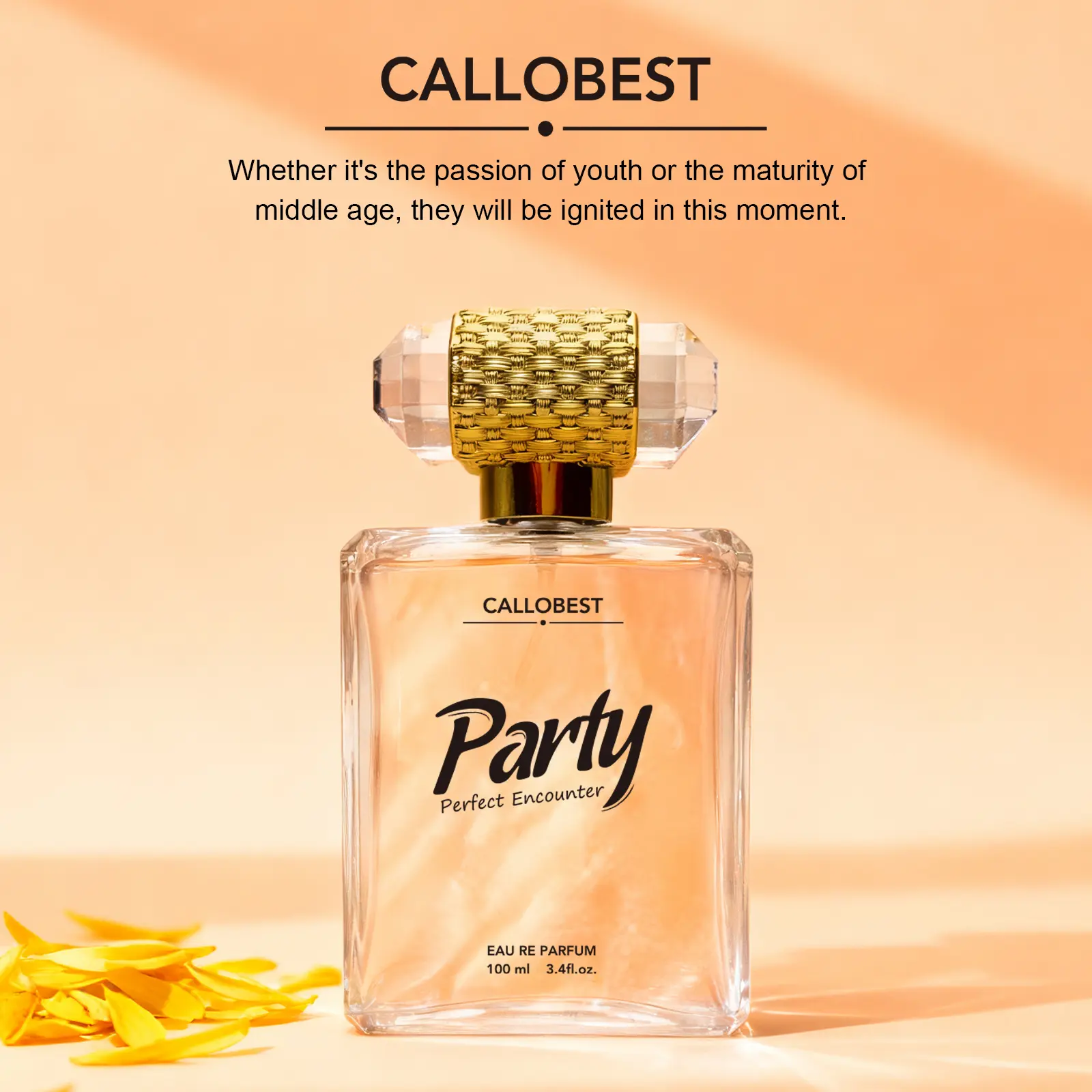 Callobest Extrait De Parfum 100ml I Long LastingLuxuryFragrance I Daily women's perfume rose vibrant forwomenSummervibes