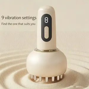 Heated Vibrating Handheld Massager, Full-Body Muscle Relief Device, Practical Wellness Gift for Everyday Use