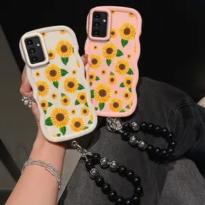 1 Piece Colorful sunflowers A14 5G Flexible Lightweight And Bracelet Cover For Samsung A14 5G - Ideal For Fashion