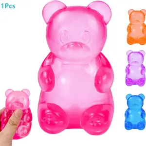 1/4 counts Gummy Bear - Sensory Fidget Toy with Jelly-Like Filling, Squeeze Toys, Stress Toys, Stress Relief Toys, Fidget Toy, Birthday Gifts, Gift Bag Stuffing