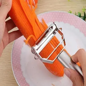 Multifunctional Vegetable Peeler, 1 Count Stainless Steel Fruit Peeler, Kitchen Gadgets