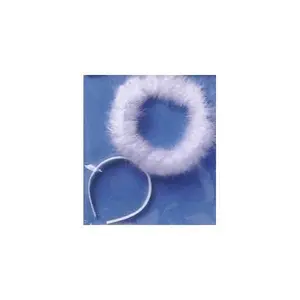 RG Costumes Angel Halo Costume With Marabou - White