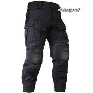 Waterproof Camouflage Tactical Men - Durable Outdoor Hiking Pants with Knee Pads, No Belt, and Breathable Fabric for Comfortable Wear Motorcycle Leggings