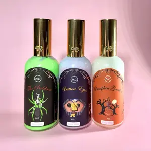 100ML 4oz Coraline Spooky Body Lotions All Natural Vegan Cruelty Free Organic Blueberry Fall Cinnamon Roll Pumpkin Sweet Sugar Feminine Body Care