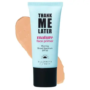 Elizabeth Mott Thank Me Later Blurring Face Primer SPF30 - Hydrating Long Lasting Makeup Base with Power Grip Formula Cruelty Free 30g Moisture Green Tea