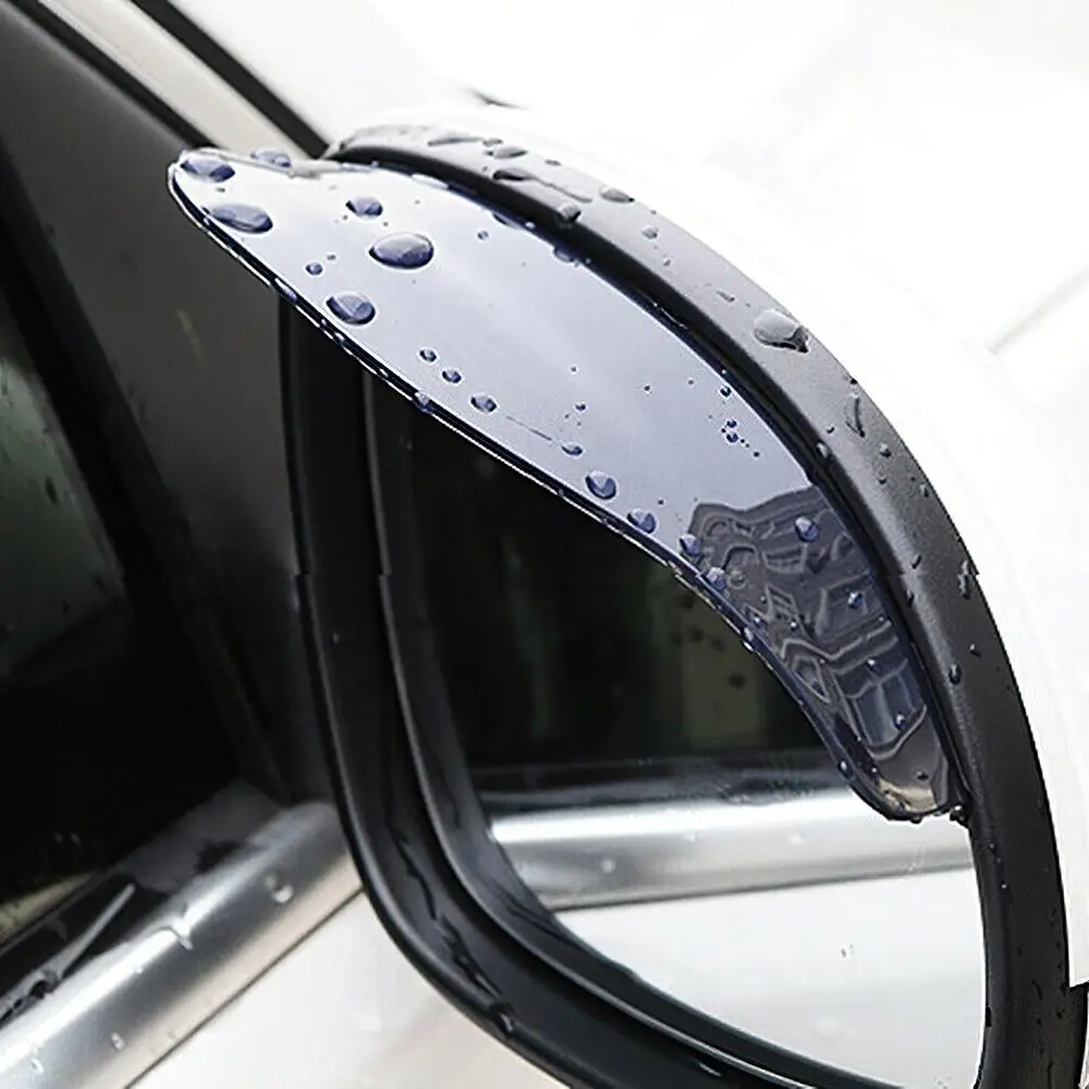 2pcs Minimalist Car Rear View Side Mirror Rain Eyebrow, Transparent Rain Visor For Car, Waterproof Guard